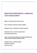 Edexcel AS Level Maths Statistics &ndash; questions and correct answers graded A&plus;