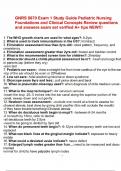 GNRS 5670 Exam 1 Study Guide Pediatric Nursing Foundations and Clinical Concepts Review questions and answers exam set verified A&plus; tips NEW&excl;&excl;&excl;&period;pdf