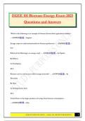 EGEE 101 Biomass Energy Exam 2025 Questions and Answers