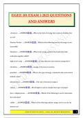 EGEE 101 EXAM 1 2025 QUESTIONS AND ANSWERS