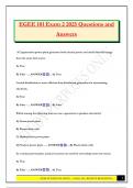 EGEE 101 Exam 2 2025 Questions and Answers