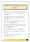 EGEE 101 exam 2 2025 Questions and Answers