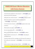EGEE 101 Exam 2 Review Questions with Correct Answers