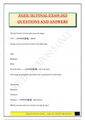 EGEE 102 FINAL EXAM 2025 QUESTIONS AND ANSWERS