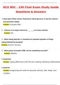BUNDLED 2025 NSC First Aid Certification Exam GCU NSC 150 Nutrition Exam Questions and Answers&comma; 100&percnt; Accurate&comma; Graded A&plus;&period; GCU NSC 150 Nutrition Exam Study Guide PDF Download&period; Free NSC-150 Final Exam Questions and Answers&period; 2025 NSC Actual Exams for GCU Nut
