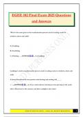 EGEE 102 Final Exam 2025 Questions and Answers