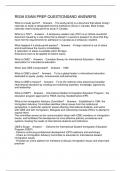 RISIA EXAM PREP QUESTIONSAND ANSWERS