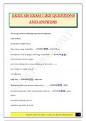 EGEE 420 EXAM 1 2025 QUESTIONS AND ANSWERS