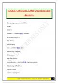 EGEE 420 Exam 2 2025 Questions and Answers
