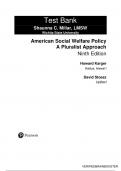 American Social Welfare Policy&colon; A Pluralist Approach &lpar;9th Edition&rpar; &ndash; Complete Test Bank for All Chapters
