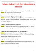 Tulane&comma; Rollins Psych Test 4 Actual 2025 Questions With Complete Solutions Newest Version 2025 &sol; 2026 Update&period;