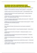 CALIFORNIA BOATING COMPREHENSIVE EXAM QUESTIONS AND SOLUTIONS 2025&sol;2026 GRADED A&plus;