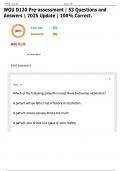WGU D120 Pre-assessment &vert; 53 Questions and Answers &vert; 2025 Update &vert; 100&percnt; Correct&period;