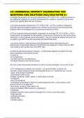 CIC COMMERCIAL PROPERTY EXAMINATION TEST QUESTIONS AND SOLUTIONS 2025&sol;2026 RATED A&plus;