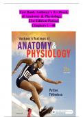 Test Bank Anthony&rsquo;s Textbook of Anatomy & Physiology  21st Edition Patton  Chapters 1 - 48