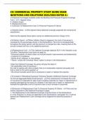 CIC COMMERCIAL PROPERTY STUDY GUIDE EXAM QUESTIONS AND SOLUTIONS 2025&sol;2026 RATED A&plus;