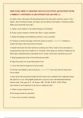 MED SURG HESI V2 2025&sol;2026 TEST EXAM STUDY QUESTIONS WITH CORRECT ANSWERS GUARANTEED PASS &vert; RATED A&plus;