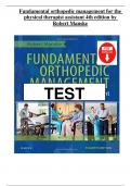 Fundamental Orthopedic Management for the Physical Therapist Assistant &ndash; 4th Edition &lpar;Robert Manske&rpar;