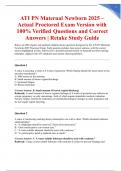 ATI PN Exam Bundle 2025 &ndash; Actual Proctored Versions of Pharmacology&comma; Fundamentals&comma; Maternal Newborn & Mental Health with 100&percnt; Verified Questions&comma; Rationalized Answers & Expert-Level Explanations &vert; Full Retake Study Pack &vert; Graded A&plus;