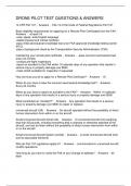 DRONE PILOT TEST QUESTIONS & ANSWERS
