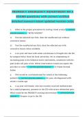 PROPHECY EMERGENCY DEPARTMENT RN A EXAMS questions with correct verified detailed answers latest updated version 2025