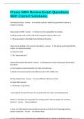 Praxis 5004 Review Exam Questions With Correct Solutions&period;