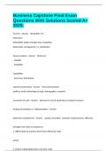 Business Capstone Final Exam Questions With Solutions Scored A&plus; 2025&period;