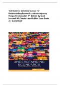  Solutions Manual For Understanding Economics&colon; A Contemporary Perspective Canadian 9th  Edition By Mark Lovewell All Chapters Verified For Exam Grade A&plus; Guaranteed 