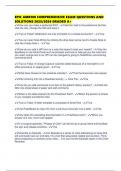 EPIC AMB100 COMPREHENSIVE EXAM QUESTIONS AND SOLUTIONS 2025&sol;2026 GRADED A&plus;