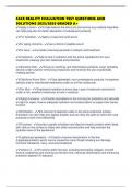 FACE REALITY EVALUATION TEST QUESTIONS AND SOLUTIONS 2025&sol;2026 GRADED A&plus;