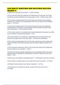 FACE REALITY QUESTIONS AND SOLUTIONS 2025&sol;2026 GRADED A&plus;