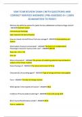 SSM TCAR REVIEW EXAM &vert;WITH QUESTIONS AND  CORRECT VERIFIED ANSWERS &vert;PRE-ASSESSED A&plus; &vert;100&percnt;  GUARANTEED TO PASS&excl;&excl;