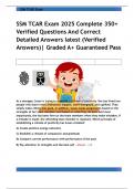 SSM TCAR Exam 2025 Complete 350&plus;  Verified Questions And Correct  Detailed Answers latest &lpar;Verified  Answers&rpar;&vert; Graded A&plus; Guaranteed Pass 