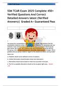 SSM TCAR Exam 2025 Complete 450&plus;  Verified Questions And Correct  Detailed Answers latest &lpar;Verified  Answers&rpar;&vert; Graded A&plus; Guaranteed Pass 
