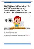 SSM TCAR Exam 2025 Complete 350&plus;  Verified Questions And Correct  Detailed Answers latest &lpar;Verified  Answers&rpar;&vert; Graded A&plus; Guaranteed Pass 