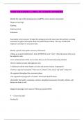 NURS 356 EXAM 1&excl; &vert;&vert; 100&percnt; ACCURATE ANSWERS&period;
