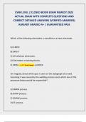 CWB LEVEL 2 CLOSED BOOK EXAM NEWEST 2025  ACTUAL EXAM WITH COMPLETE QUESTIONS AND  CORRECT DETAILED ANSWERS &lpar;VERIFIED ANSWERS&rpar;  ALREADY GRADED A&plus; &vert; GUARANTEED PASS 