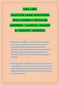 CIPS L4M1 PRACTICE EXAM QUESTIONS WITH CORRECT DETAILED ANSWERS &vert; ALREADY GRADED A&plus;<RECENT VERSION>