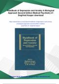 Handbook of Depression and Anxiety A Biological Approach Second Edition Medical Psychiatry 21 Siegfried Kasper - PDF Download