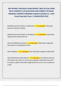 ADP PAYROLL SPECIALIST EXAM NEWEST 2025 ACTUAL EXAM  WITH COMPLETE 120 QUESTIONS AND CORRECT DETAILED  ANSWERS &lpar;VERIFIED ANSWERS&rpar; ALREADY GRADED A&plus; &sol; ADP  Payroll Specialist Exam &vert; GUARANTEED PASS 
