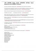 13M HIMARS Study Guide UPDATED ACTUAL Exam Questions and CORRECT Answers