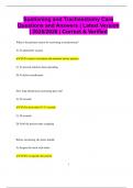Suctioning and Tracheostomy Care Questions and Answers &vert; Latest Version  &vert; 2025&sol;2026 &vert; Correct & Verified