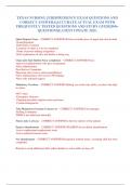 TEXAS NURSING JURISPRUDENCE EXAM QUESTIONS AND COREECT ANSWERA&vert;ACCURATE ACTUAL EXAM WITH FREQUENTLY TESTED QUESTIONS AND STUDY GUIDE&vert;500&plus; QUESTIONS&vert;LATEST UPDATE 2025&period;