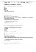 VBMS 303 Final Exam UNL UPDATED ACTUAL Exam Questions and CORRECT Answers