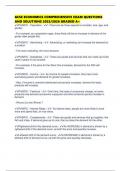 GCSE ECONOMICS COMPREHENSIVE EXAM QUESTIONS AND SOLUTIONS 2025&sol;2026 GRADED A&plus;