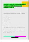 CACC 696 Exam Review 2025&sol;2026 Exam  Questions and Verified Answers &vert;  Already Graded A&plus;