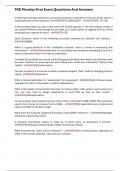 MIS Monday First Exam Questions And Answers