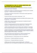 IT FUNDAMENTALS END OF COURSE QUESTIONS AND SOLUTIONS 2025&sol;2026 GRADED A&plus;