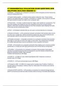 IT FUNDAMENTALS EVALUATION EXAM QUESTIONS AND SOLUTIONS 2025&sol;2026 GRADED A&plus;
