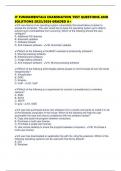 IT FUNDAMENTALS EXAMINATION TEST QUESTIONS AND SOLUTIONS 2025&sol;2026 GRADED A&plus;